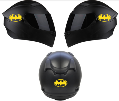 Batman Bat logo decal (Set of 3) Motorcycle helmet decals, Sticker Batman.  [b12] | eBay