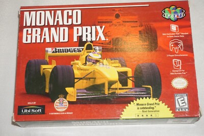 Monaco Grand Prix (Nintendo 64 N64) Complete in Box CIB 