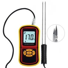 LCD Digital Grain Moisture Meter Humidity Tester Meter For Wheat Corn Paddy HG