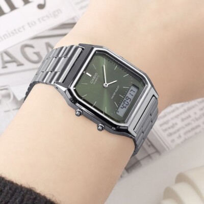 CASIO Watch ORIGINAL AQ-230A-3AMQ Retro Vintage Digital Unisex