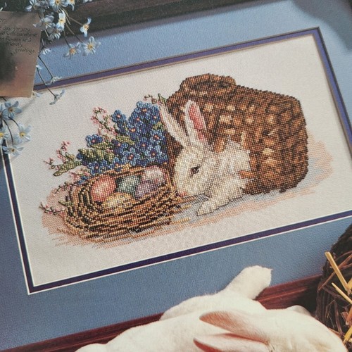 Easter Joys Cross Stitch Pattern Leisure Arts Leaflet 2385 Rabbit Bird Nest - Picture 2 of 2
