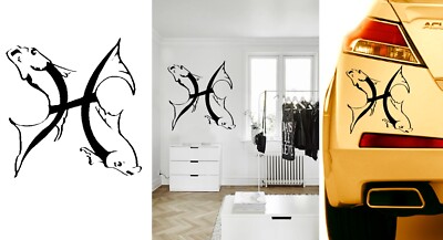 Sternzeichen Fische, Aufkleber Vinyl