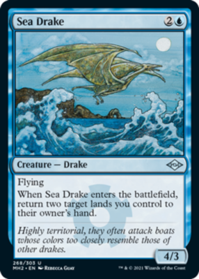 【ご確認用】モダンホライゾン2 foil 海のドレイクb 英語  1枚 MTG 4x] Sea Drake - Foil Near Mint, English Modern Horizons 2 MTG