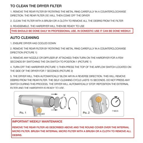 Gama IQ Perfetto Hair Dryer Back Ring ONLY - Picture 2 of 3
