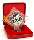 10 Yuan Silver CHINA PANDA 1990 in Foil and Box