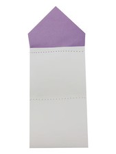 CHILDRENS/YOUTH POCKET SQUARE WITH 1 LACE HANKY LIGHT PURPLE LILAC