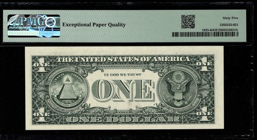 1999 $1 Federal Reserve Note Low 3 digit Serial Number Dallas K00000751C PMG65 - Picture 3 of 4