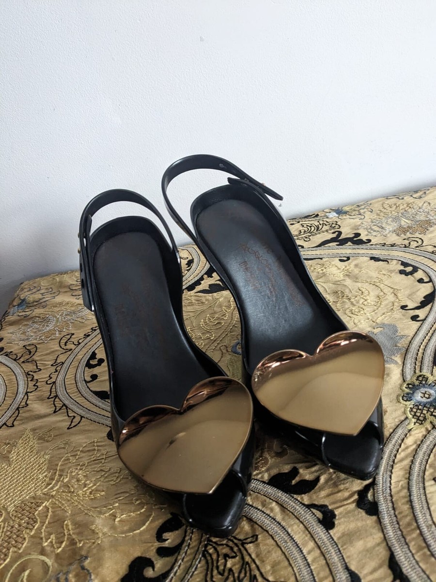 Vivienne Westwood ShoesMelissa Shoes BALCK & GOLD With Heart Shoes