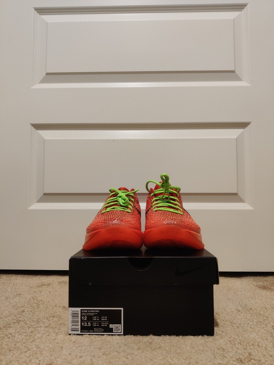 Nike kobe 6 “reverse grinch” 30cm(12Us) Nike Kobe 6 Protro Low Reverse Grinch for Sale