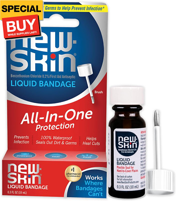 Liquid Bandage Liquid Bandage for Cuts and Minor Scrapes, 0.3 Ounce