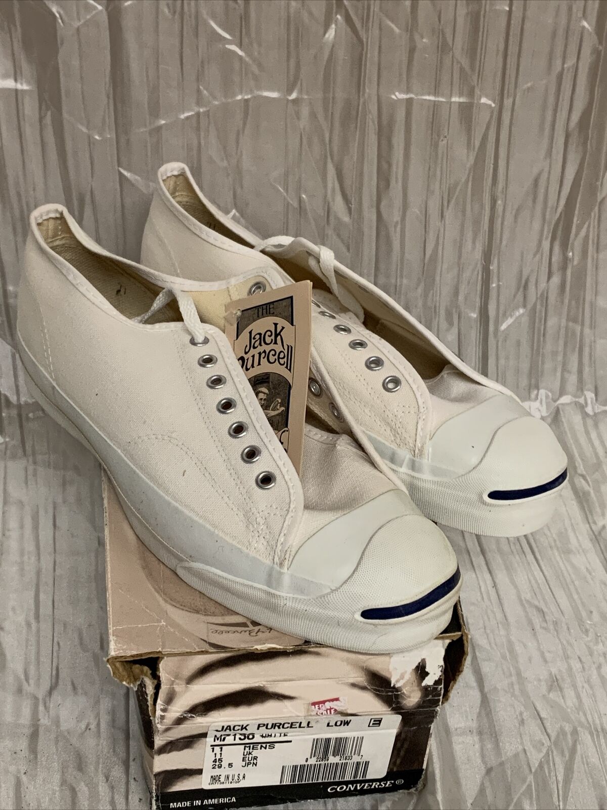 Vintage Jack Shoes White Canvas Sneakers Us 11 New | eBay