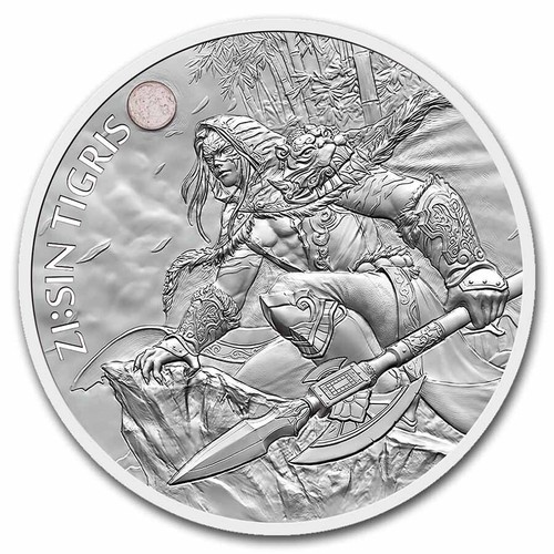 2022 South Korea ZI SIN Tigris Komsco Korean 1 oz Silver In Capsule