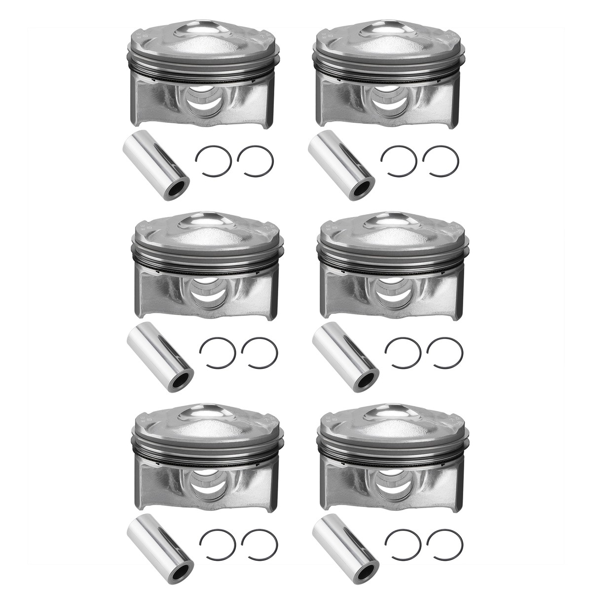 6PCS Durable Engine Piston Rings Kit Replacement for AJ126