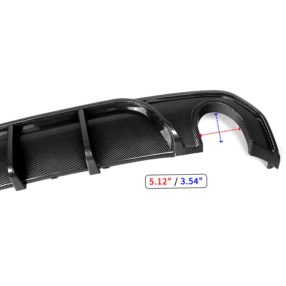 For BMW 4 Series G26 430i Gran Coupe 2021-24 Rear Bumper Diffuser Carbon Look Foto 4 de 4