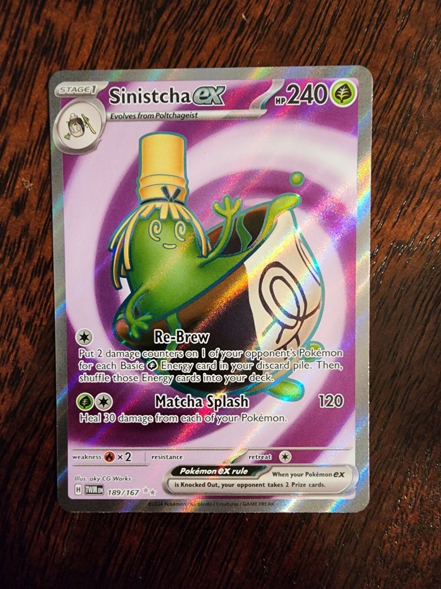 sinistcha pokemon card POKMON GAME sv5a 089/066 SAR ex ex has been Knocked Out Pokemon Card "Sinistcha" 089/066 sv5a