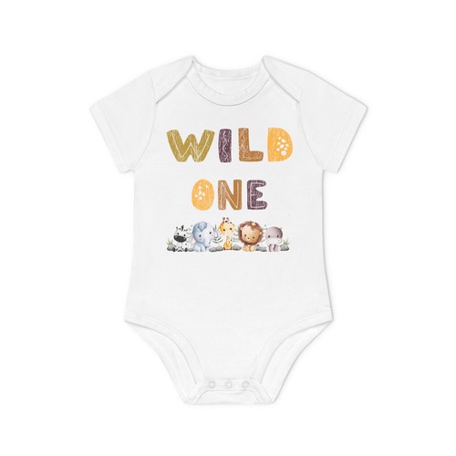 Personalisierter Baby Body Wild One / erster Geburtstag Shirt - Picture 2 of 7