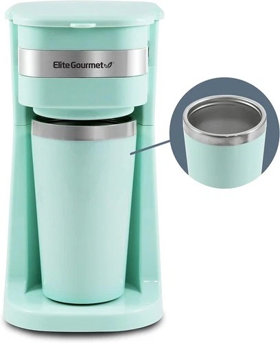 Elite Gourmet EHC113M Compact Single-Serve Espresso Maker with Reusable Filter &