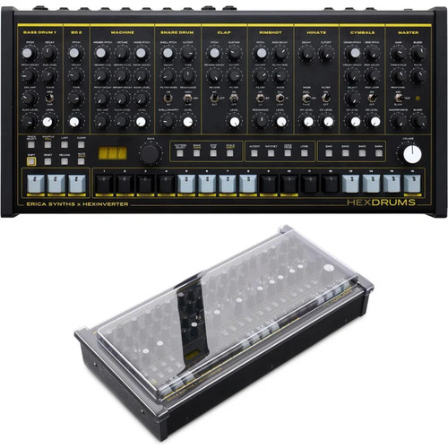 Erica Synths x Hexinverter HexDrums Drum Synthesizer with Decksaver