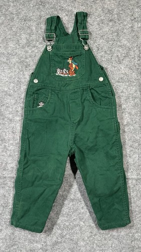 Salopette vintage ricamata Disney Winnie the Pooh tigre e procione taglia 24 mesi