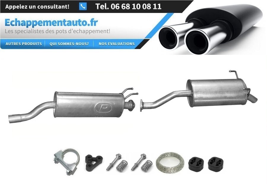 Échappement complet contre le bruit pour Honda Civic hayon 1.4-1.6 18220S5SE02