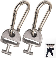 T Lock Adapter with Snap Hooks 2 Pack for Tonal Home Gym Shelf Cable Machine A