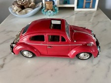 Vintage 1960s Bandai King Size VW Volkswagen Sedan Tin Toy 15" Battery Op Japan