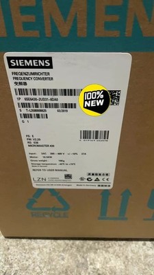 6SE6430-2UD31-8DA0 1PCS New Sealed Siemens MICROMASTER 430 6SE6430-2UD31-8DA0