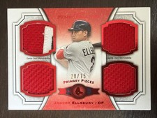 Jacoby ELLSBURY🔥2012 Topps Museum Primary Pieces Quad Relic Patch 28/75💥