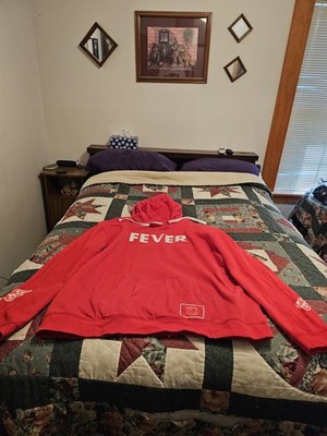 INDIANA FEVER WNBA HOODIE RED IN COLOR STITCHED IN FRONT SIZE 3XL BRAND NEW
