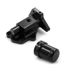 Billet Aluminum Vtec Solenoid Housing Cover For Honda Civic B16a B18c Black Cnc