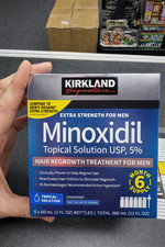 Kirkland Minoxidil 5 Extra Strength Hair Regrowth for Men 6 Month Supply