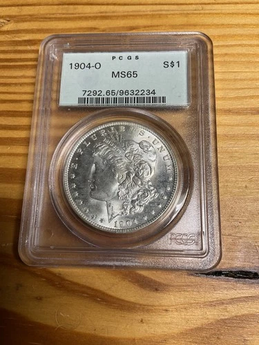 1904 O U.S. Morgan Silver Dollar $1 PCGS MS65 Gem BU - Original Green Holder-OGH