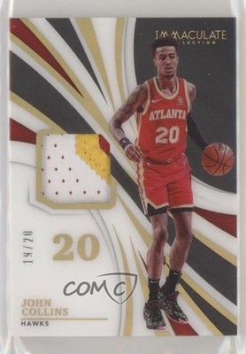 2020-21 Panini Immaculate Jersey Number 19/20 John Collins #PJN-JCL Patch e6p