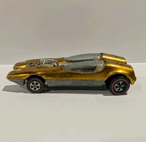 Hot Wheels Redline Splittin Image Gold Spectraflame 1968 Mattel US Base Vintage