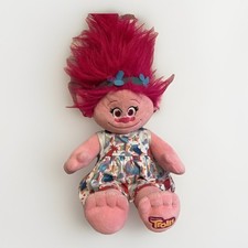 Build A Bear Trolls Princess Poppy Stuffed Doll 23" Plush Pink DreamWorks