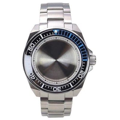 43.8mm Diving Watch Case Strap for NH35 NH36 NH38 4R36 Sapphire Glass 100M