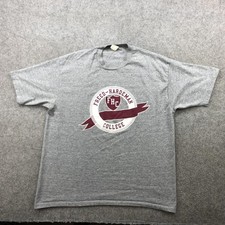 Vintage Freed-Hardeman College Shirt Heather Gray Tri-Blend Crewneck Graphic 80s
