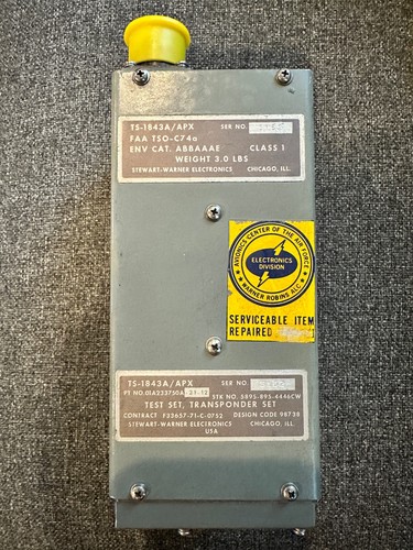 Stewart-Warner Electronics TS-1843A/APX Transponder Test Set 01A233750A-21-12