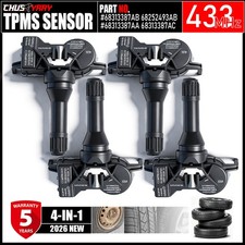 4pcs Tpms Tire Pressure Sensors 68313387ab For 13-17 Dodge Jeep Chrysler Fiat 4pcs Tpms Tire Pressure Sensors 68313387ab For 13-17 Dodge Jeep Chrysler Fiat