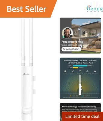 WiFi Extender Access Point Dual Band AC1200 Weatherproof Indoor Outdoor