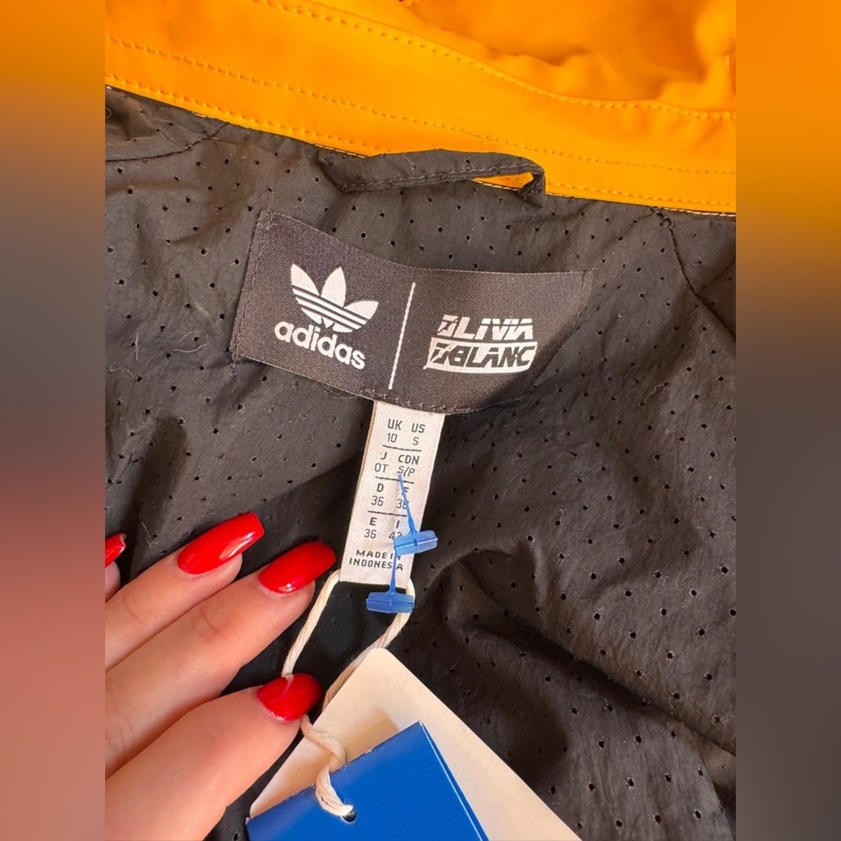 Adidas x Olivia Oblanc Yellow Convertible Trench Coat – NWT Sz S 