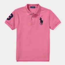 POLO By Ralph Lauren Big Pony Cotton Mesh Polo Shirt Kids L 14-16 NWT