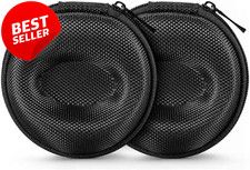 2 Pack Zipper Travel Watch Case Single Storage Box for Wristwatch Smartwatch 50m