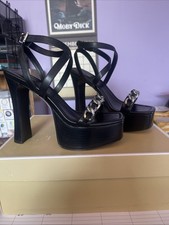 Women s Michael Michael Kors Paola Chain Platform Sandal 7M Black