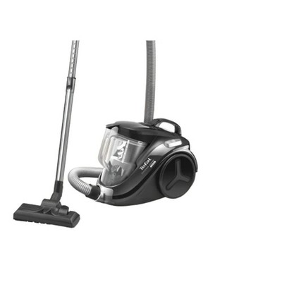 TEFAL Compact Power Cyclonic Dust Bagless Vacuum Cleaner Gray White