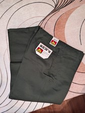 Ben Davis Genuine Ben's Classic 50/50 Blend Twill Work Pant, Olive, NWT