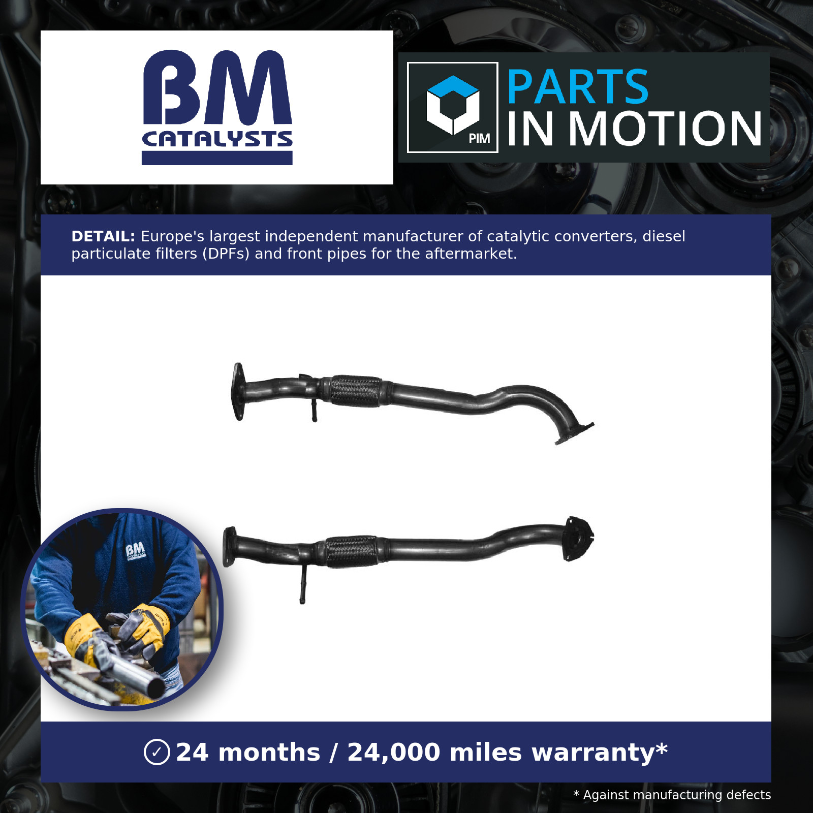 BM Catalysts BM50110 Exhaust Pipe Fits Fiat - Image 5