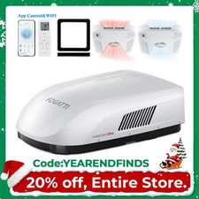 RV Air Conditioner 16000BTU Heat Pump WiFi Rooftop Quiet AC Unit for RVs,Trailer