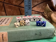 Lot Of Dice Bicycle Navy Blue More Die 10 Some Vintage