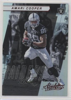 2017 Panini Absolute Spectrum Red 61/100 Amari Cooper #84 fm0